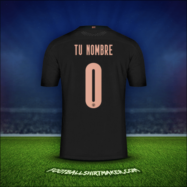 Camiseta Manchester City Cup 2020/21 Visita -  tu nombre - 0