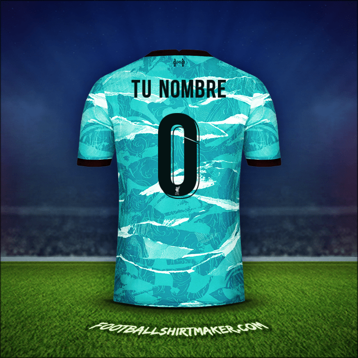 Jersey Liverpool FC Cup 2020/21 Visita -  tu nombre - 0