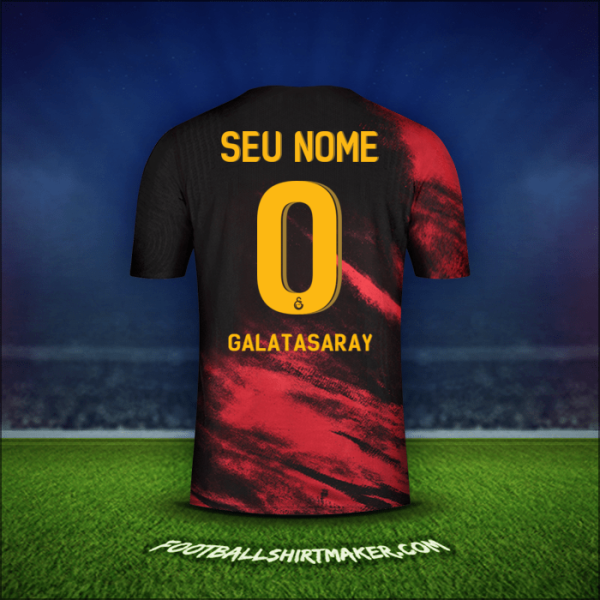 Camisa Galatasaray SK Cup 2020/21 Alternativa -  seu nome - 0