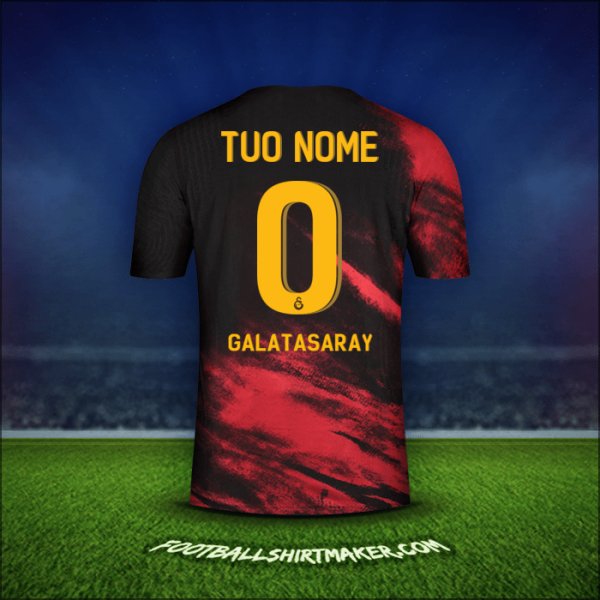Maglia Galatasaray SK Cup 2020/21 Seconda -  tuo nome - 0