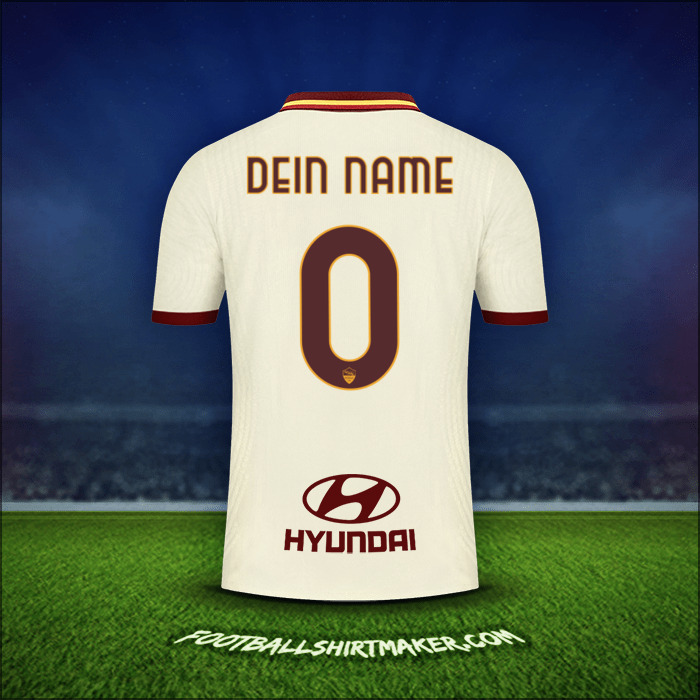 Trikot AS Roma 2020/21 Auswärts -  dein name - 0