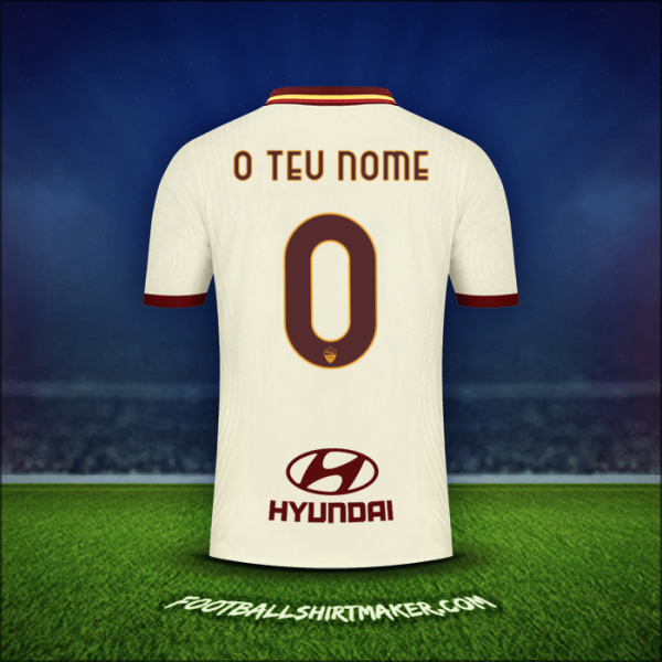 Camisola AS Roma 2020/21 Alternativa -  o teu nome - 0