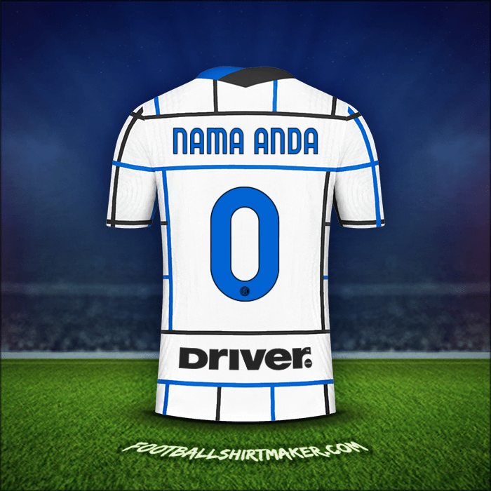 Jersey Inter 2020/21 Alternatif -  nama anda - 0
