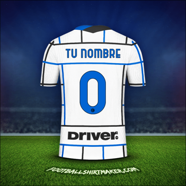 Camiseta Inter 2020/21 Visita -  tu nombre - 0