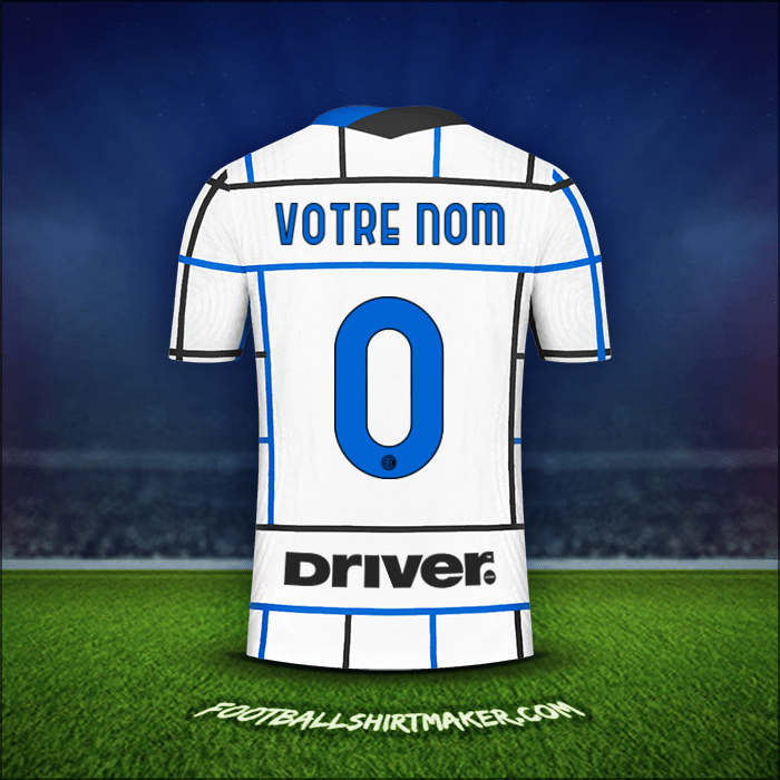 Maillot Inter 2020/21 Extérieur -  votre nom - 0