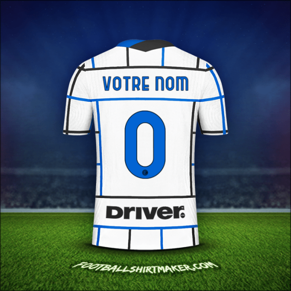 Maillot Inter 2020/21 Extérieur -  votre nom - 0
