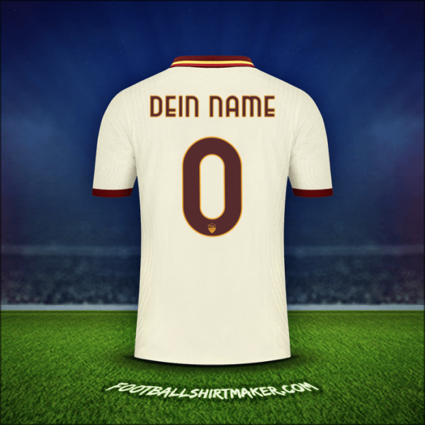 Trikot AS Roma Cup 2020/21 Auswärts -  dein name - 0