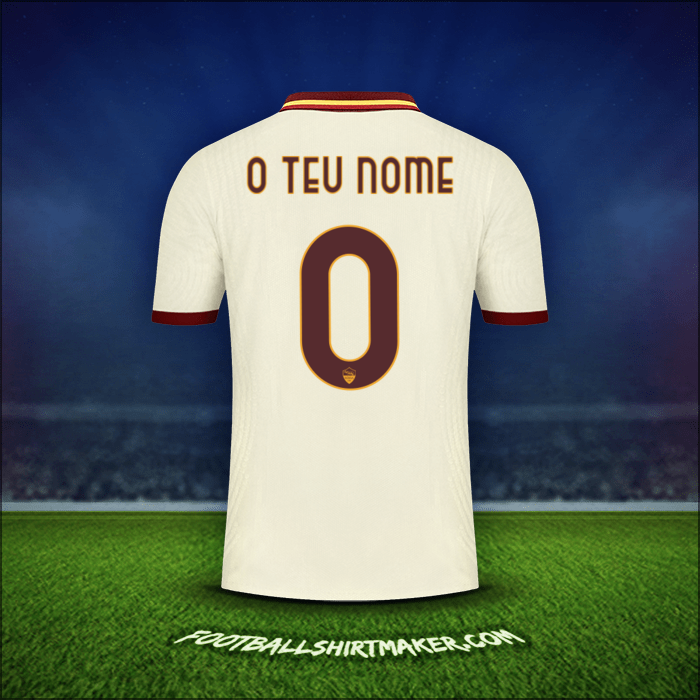 Camisola AS Roma Cup 2020/21 Alternativa -  o teu nome - 0