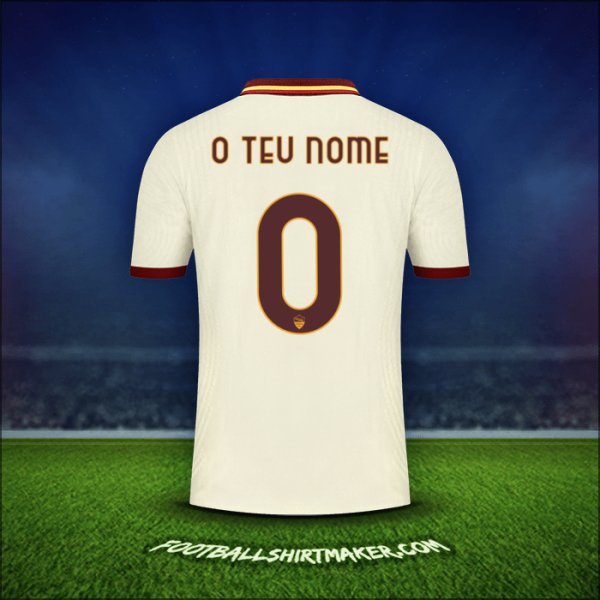 Camisola AS Roma Cup 2020/21 Alternativa -  o teu nome - 0