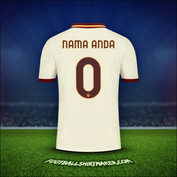 Jersey AS Roma Cup 2020/21 Alternatif -  nama anda - 0