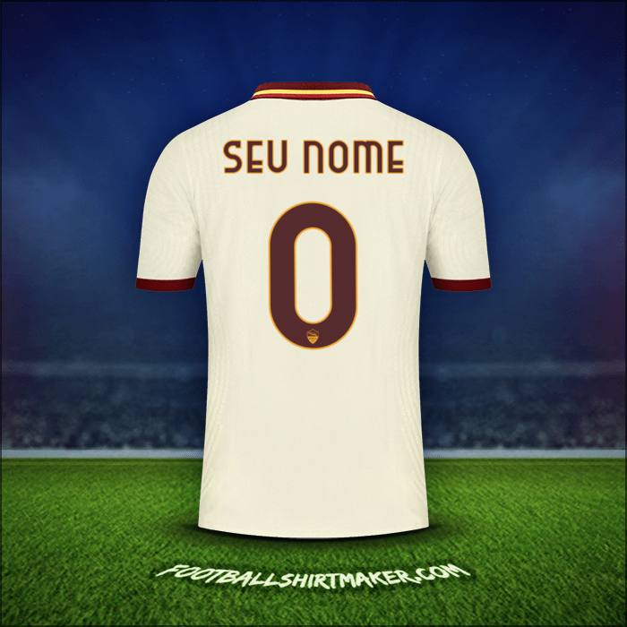 Camisa AS Roma Cup 2020/21 Alternativa -  seu nome - 0