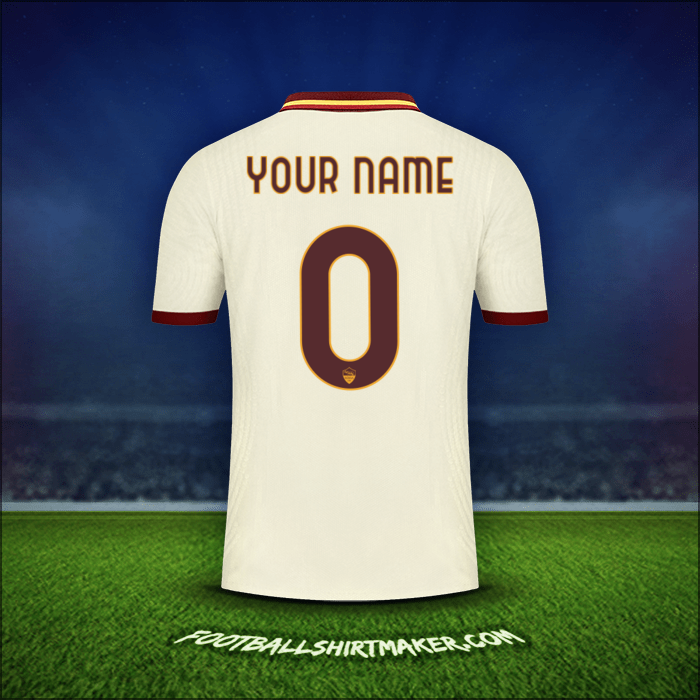 Shirt AS Roma Cup 2020/21 Away -  your name - 0