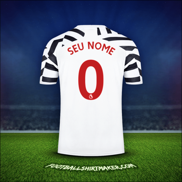 Camisa Manchester United 2020/21 Terceira -  seu nome - 0