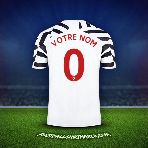 Maillot Manchester United 2020/21 Troisième -  votre nom - 0