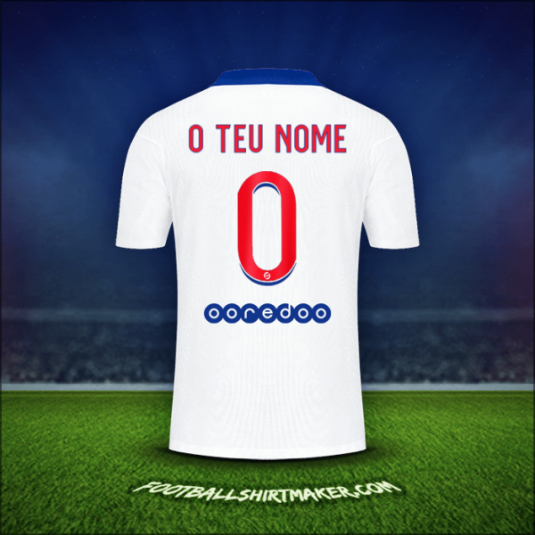 Camisola Paris Saint Germain 2020/21 Alternativa -  o teu nome - 0