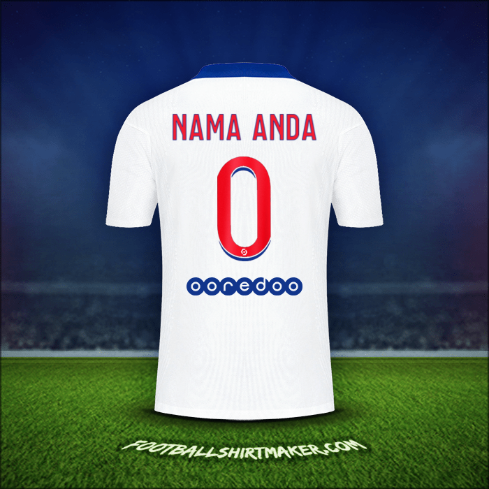 Jersey Paris Saint Germain 2020/21 Alternatif -  nama anda - 0