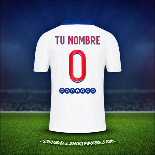 Camiseta Paris Saint Germain 2020/21 Visita -  tu nombre - 0