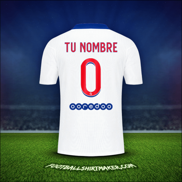 Jersey Paris Saint Germain 2020/21 Visita -  tu nombre - 0