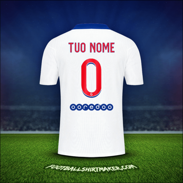 Maglia Paris Saint Germain 2020/21 Seconda -  tuo nome - 0