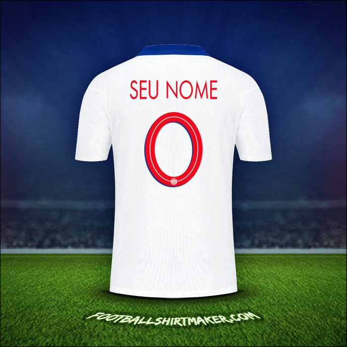 Camisa Paris Saint Germain Cup 2020/21 Alternativa -  seu nome - 0