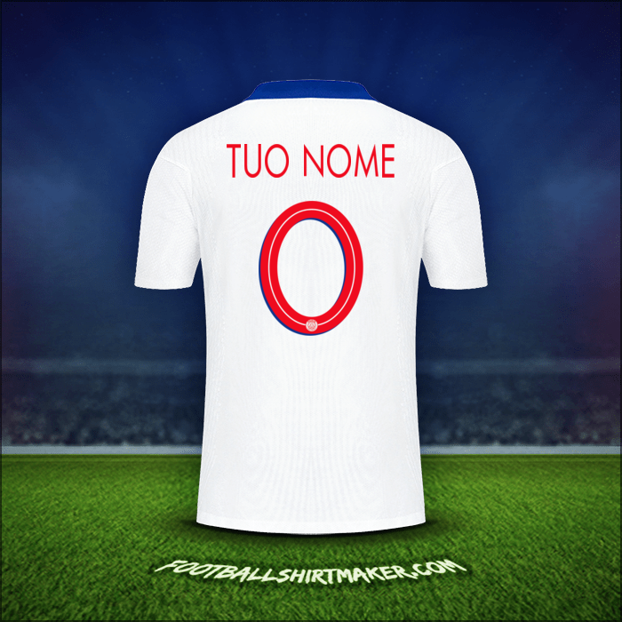 Maglia Paris Saint Germain Cup 2020/21 Seconda -  tuo nome - 0