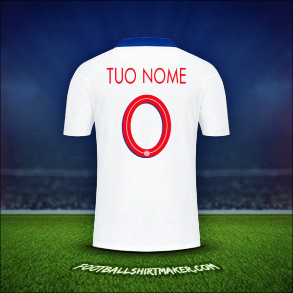 Maglia Paris Saint Germain Cup 2020/21 Seconda -  tuo nome - 0