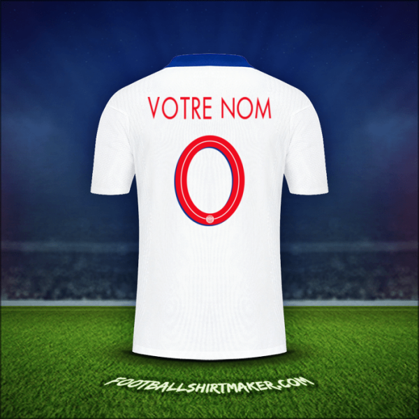 Maillot Paris Saint Germain Cup 2020/21 Extérieur -  votre nom - 0