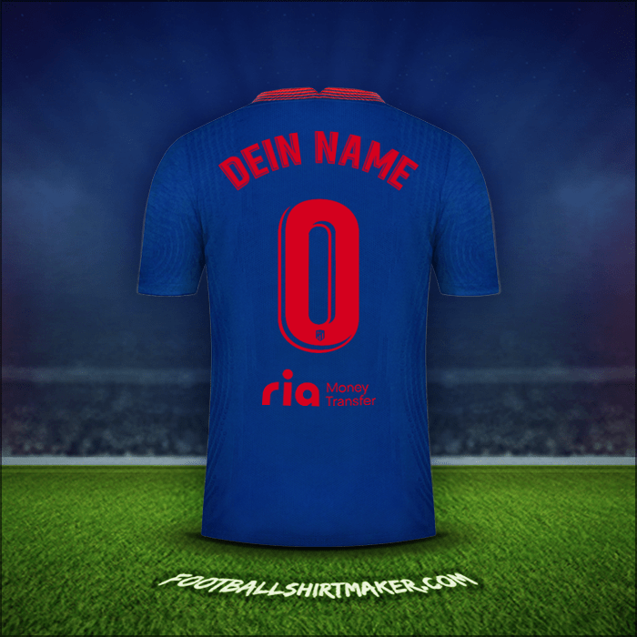 Trikot Atletico Madrid 2020/21 Auswärts -  dein name - 0