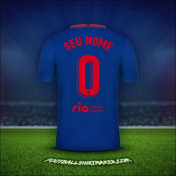 Camisa Atletico Madrid 2020/21 Alternativa -  seu nome - 0