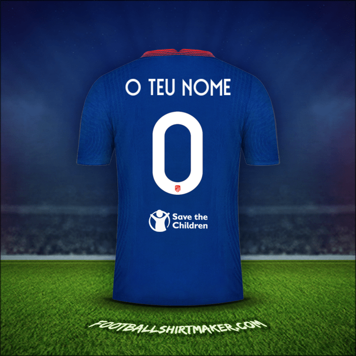 Camisola Atletico Madrid Cup 2020/21 Alternativa -  o teu nome - 0