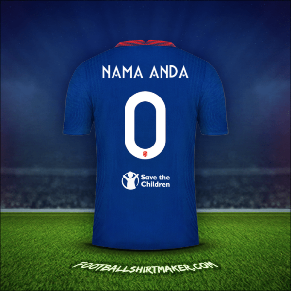 Jersey Atletico Madrid Cup 2020/21 Alternatif -  nama anda - 0