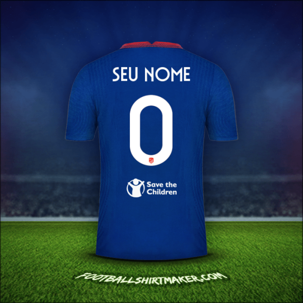 Camisa Atletico Madrid Cup 2020/21 Alternativa -  seu nome - 0