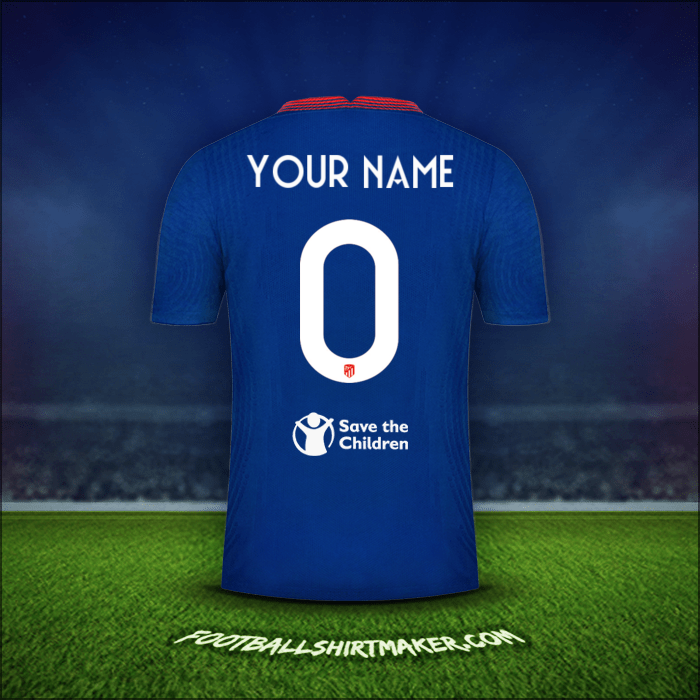 Shirt Atletico Madrid Cup 2020/21 Away -  your name - 0