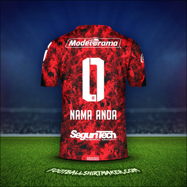 Jersey Toluca FC 2021 -  nama anda - 0