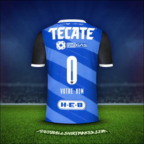 Maillot Monterrey 2020/21 Extérieur -  votre nom - 0