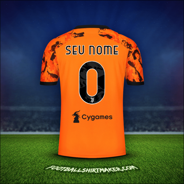 Camisa Juventus FC 2020/21 Terceira -  seu nome - 0