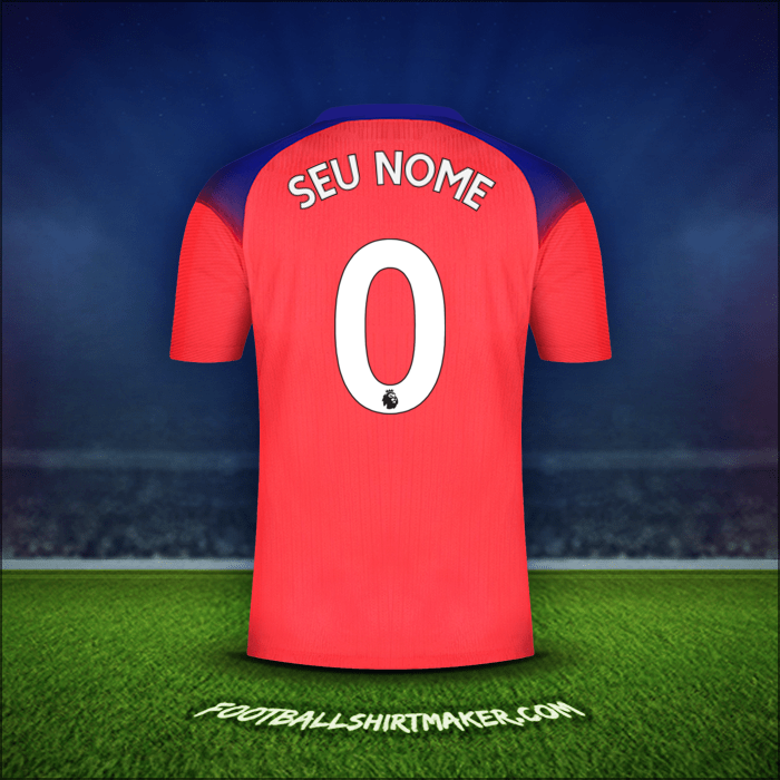 Camisa Chelsea 2020/21 Terceira -  seu nome - 0