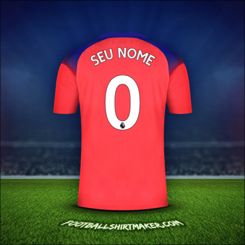 Camisa Chelsea 2020/21 Terceira -  seu nome - 0