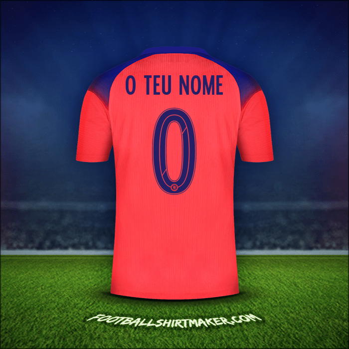 Camisola Chelsea Cup 2020/21 Terceira -  o teu nome - 0
