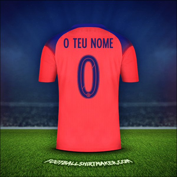 Camisola Chelsea Cup 2020/21 Terceira -  o teu nome - 0
