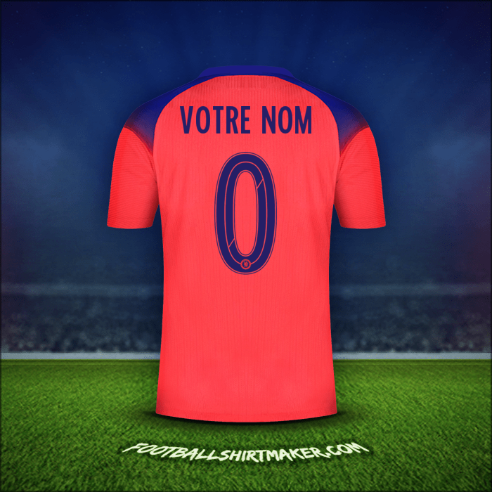 Maillot Chelsea Cup 2020/21 Troisième -  votre nom - 0