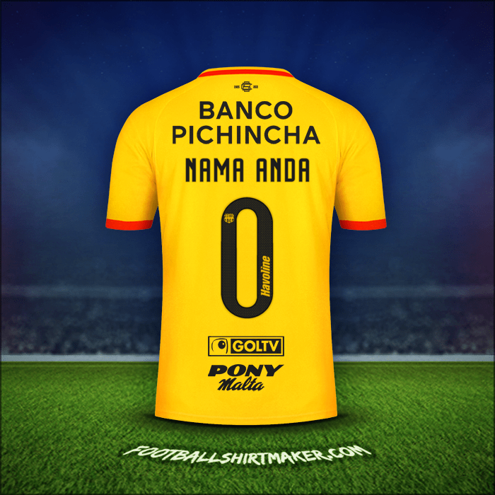 Jersey Barcelona SC 2021 -  nama anda - 0