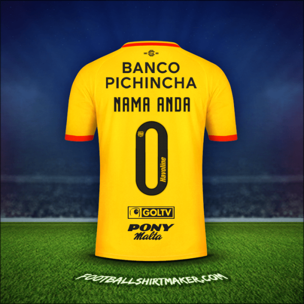 Jersey Barcelona SC 2021 -  nama anda - 0