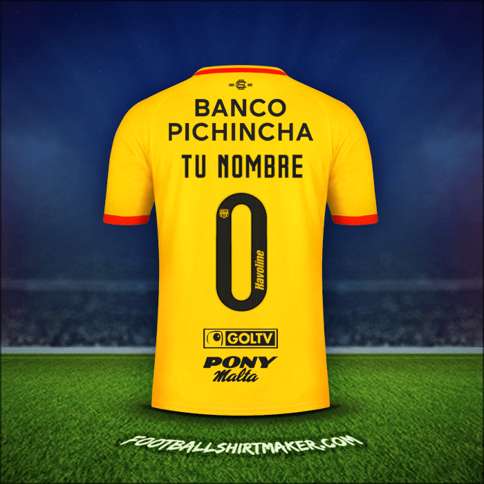 Camiseta Barcelona SC 2021 -  tu nombre - 0