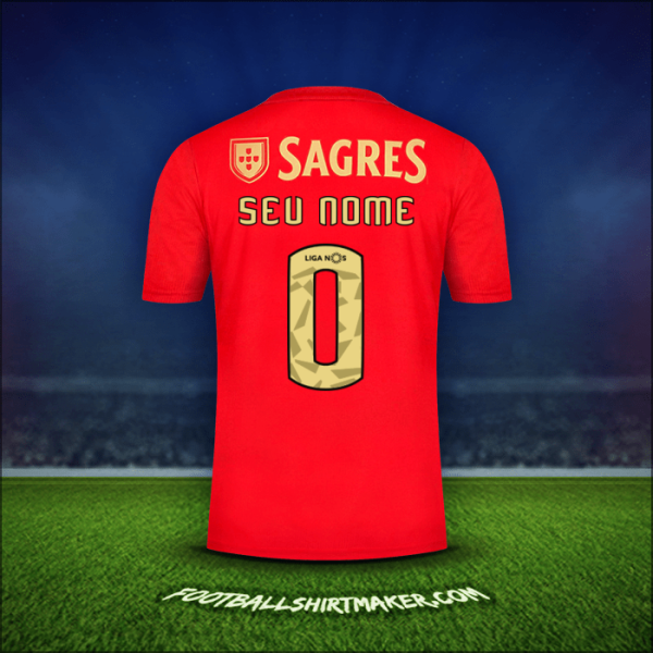 Camisa SL Benfica 2020/21 -  seu nome - 0