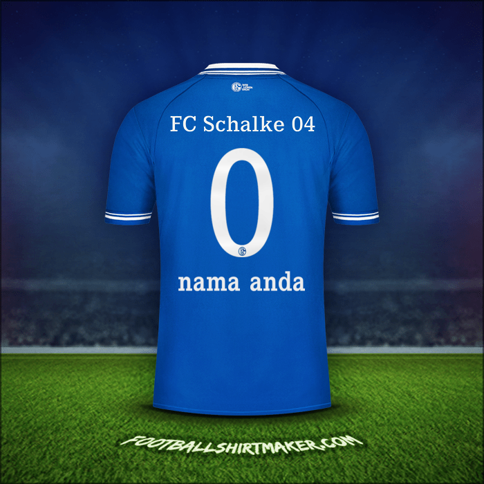 Jersey Schalke 04 2020/21 -  nama anda - 0