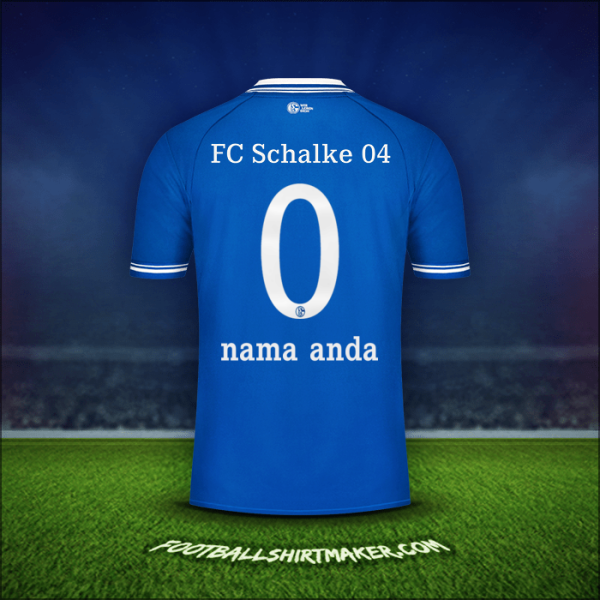 Jersey Schalke 04 2020/21 -  nama anda - 0