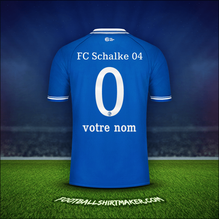 Maillot Schalke 04 2020/21 -  votre nom - 0
