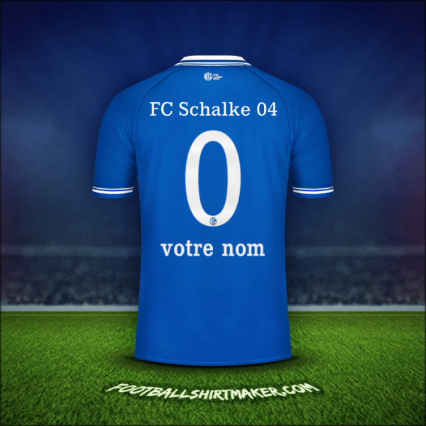 Maillot Schalke 04 2020/21 -  votre nom - 0