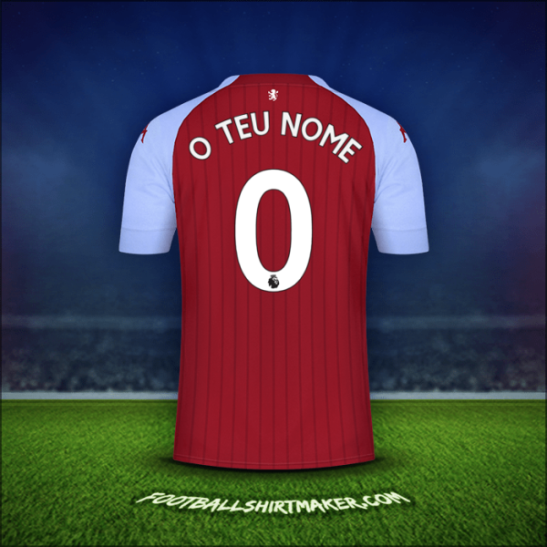 Camisola Aston Villa FC 2020/21 -  o teu nome - 0